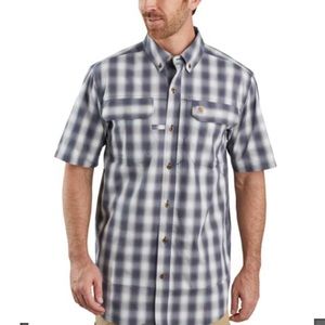 Carhartt- Men's relaxed-fit plaid Shirt. Size M